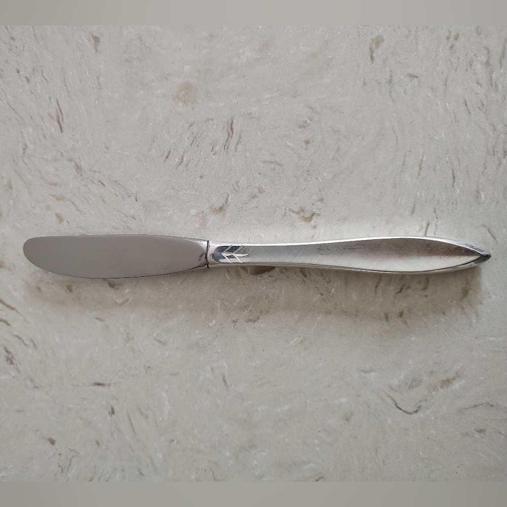 Gorham Gossamer Sterling Silver Butter Spreader Hollow Handle 7" Vintage - Picture 2 of 10
